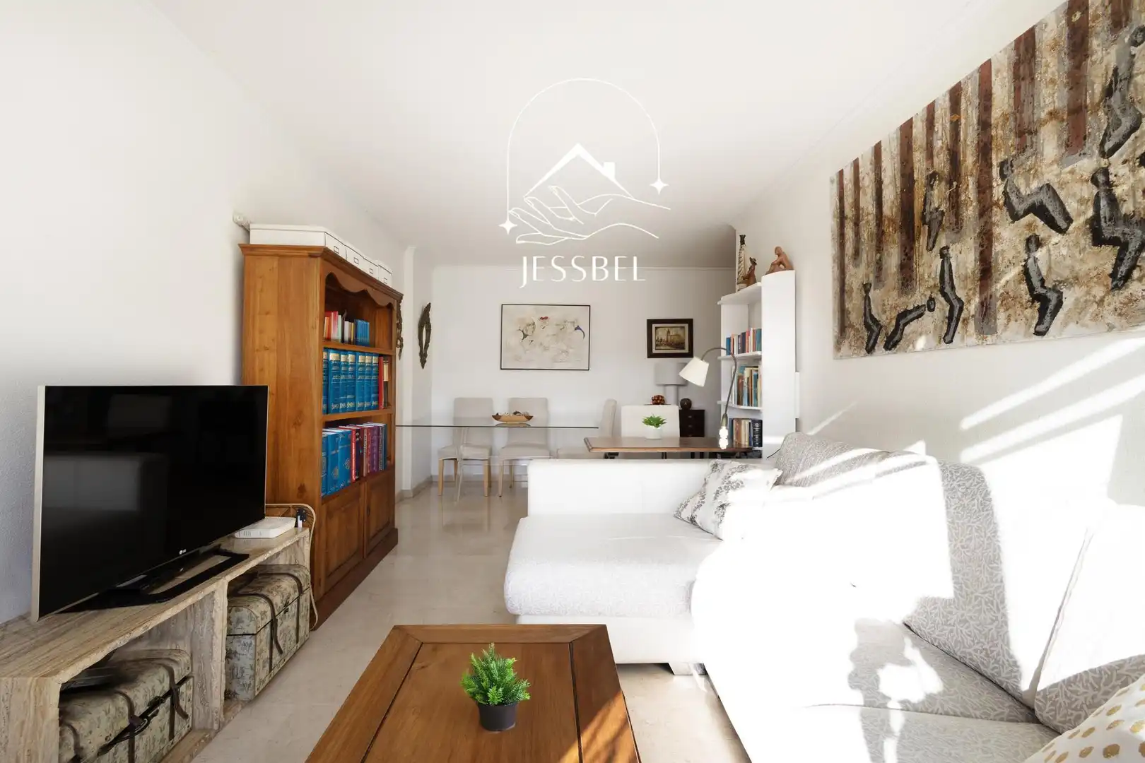 Piso en venta en Carrer Miguel de Cervantes, 12, Portals Nous Sala de estar de Piso en venta en Calvià con Aire acondicionado, Terraza y Piscina