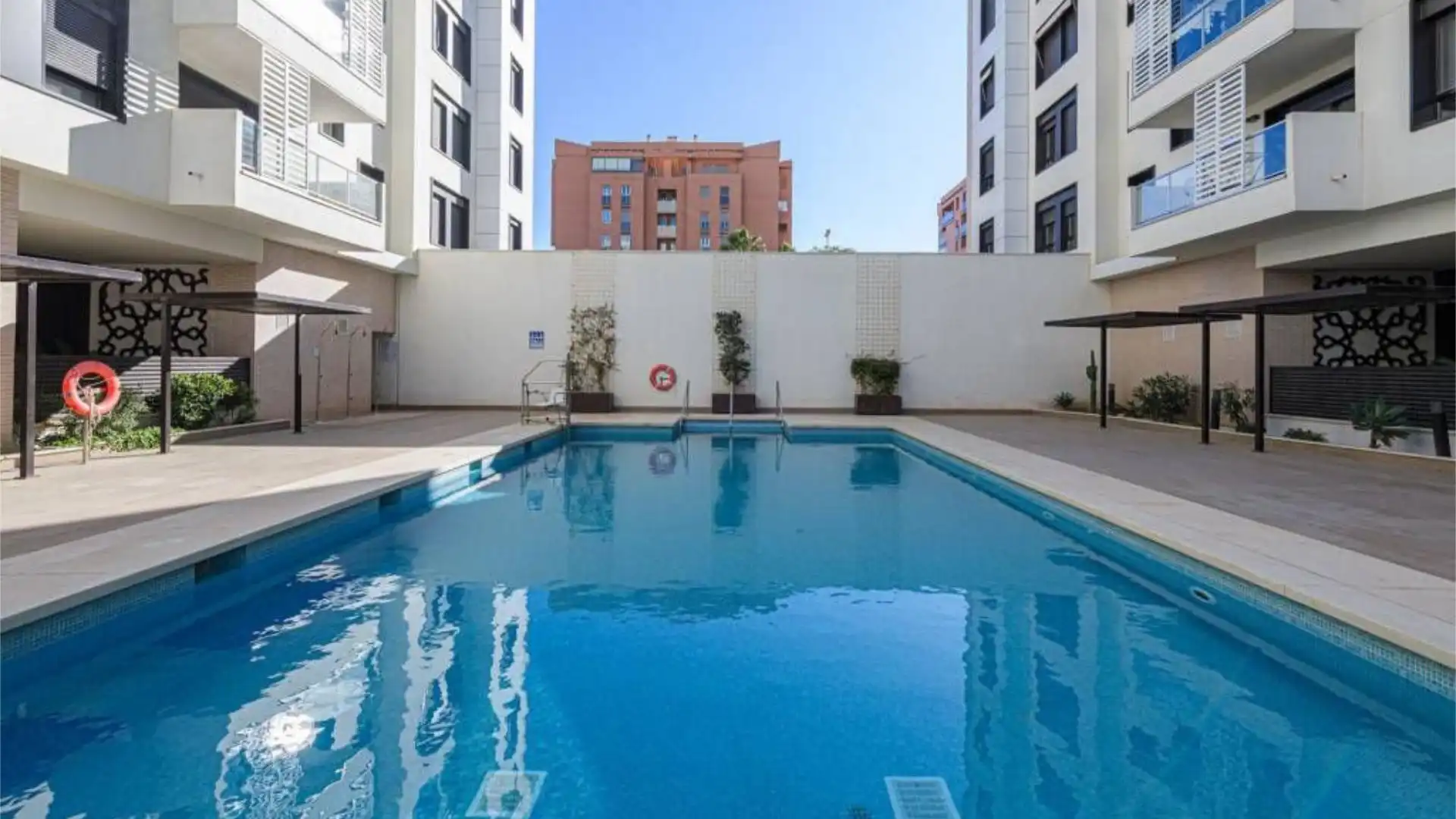 Piscina de Piso de alquiler en Málaga Capital con Aire acondicionado, Calefacción y Parquet