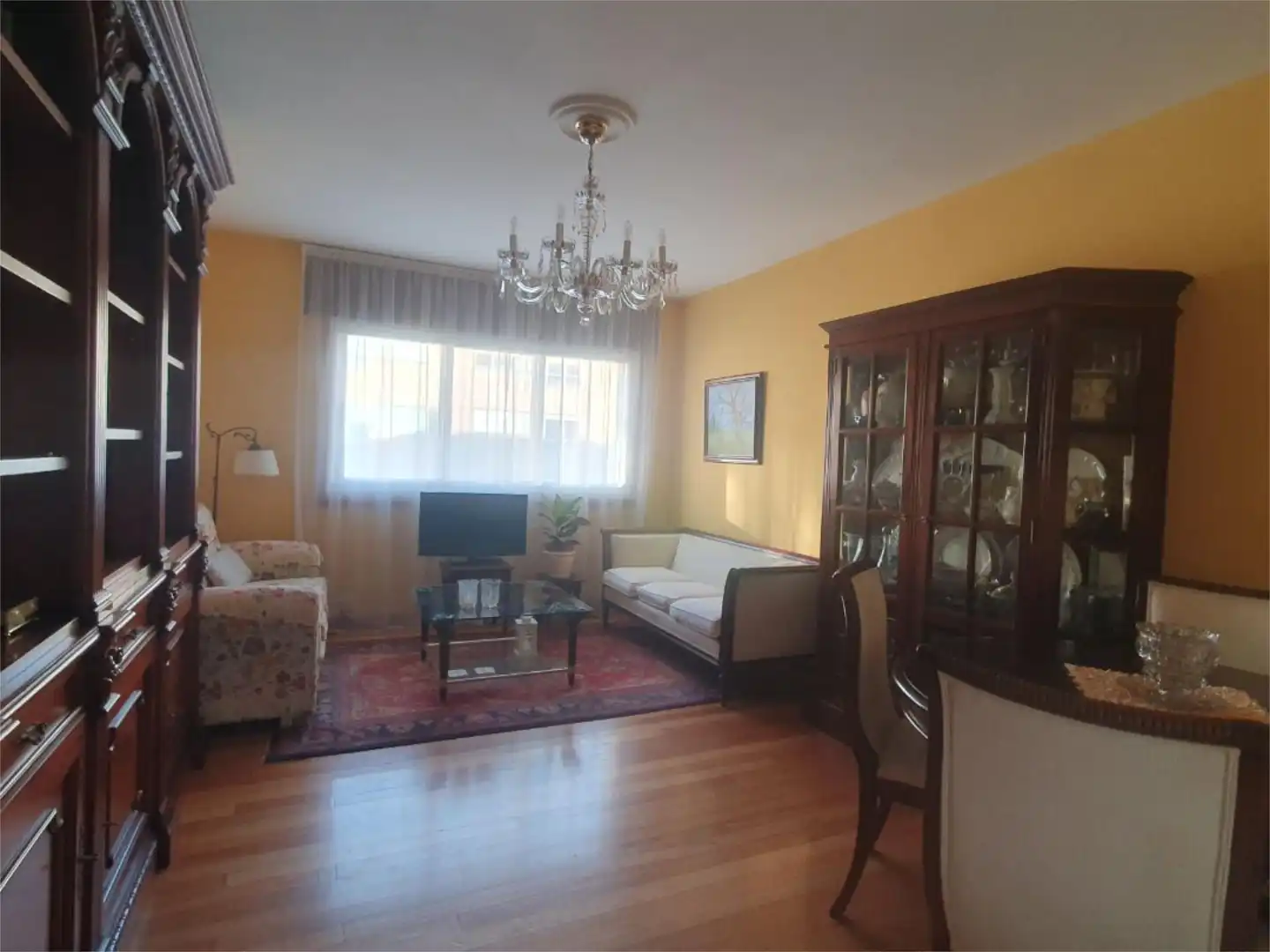 Wohnzimmer von Wohnung zum Verkauf in Betanzos mit Heizung, Parkett und Abstellraum