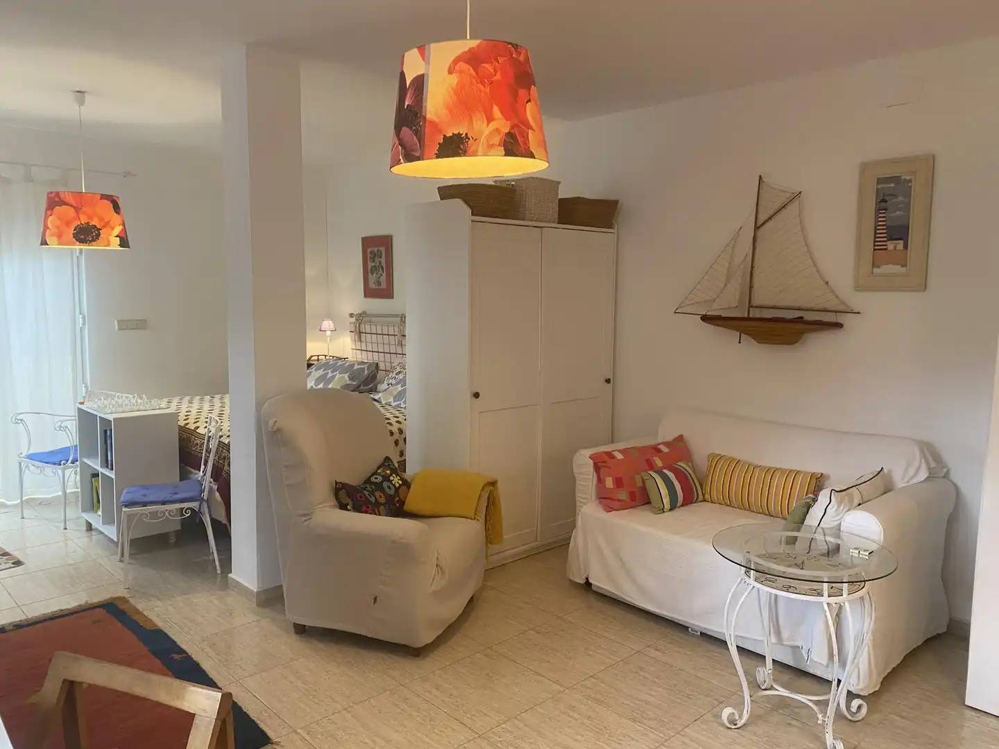 Loft zur Miete in Calle Isla la Horadada, 10, Alcalà de Xivert Wohnzimmer von Loft zur Miete in Alcalà de Xivert mit Terrasse, Schwimmbad und Balkon