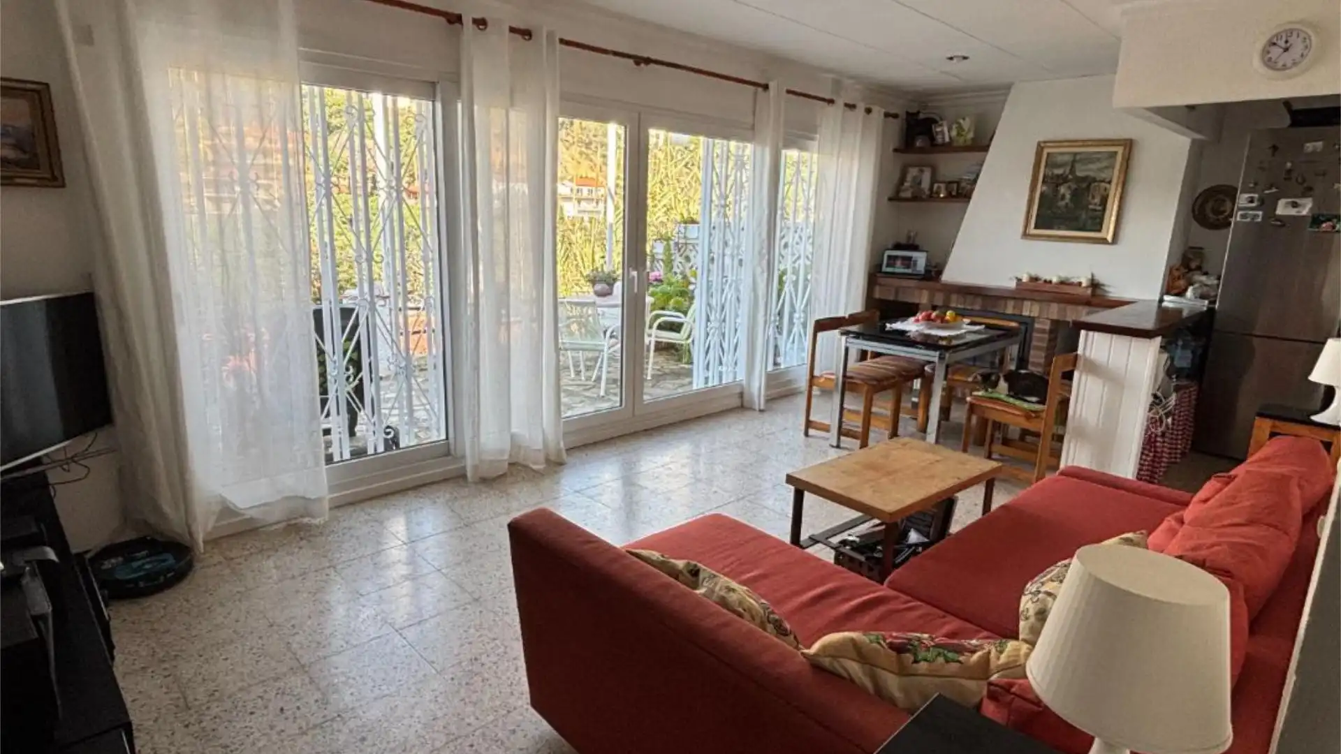 Sala d'estar de Pis en venda en Lloret de Mar amb Aire condicionat, Terrassa i Moblat