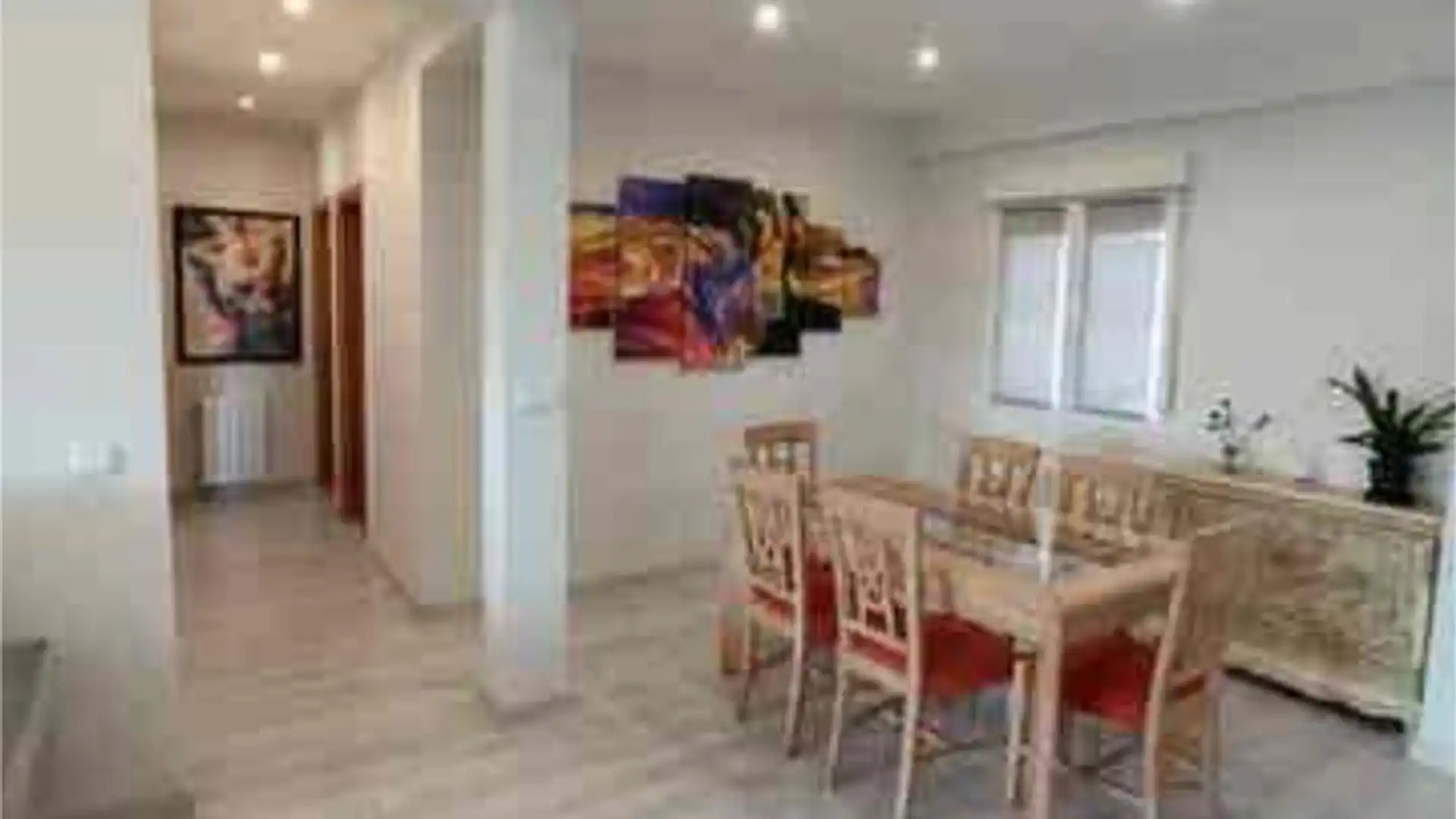 Menjador de Pis de lloguer en  Toledo Capital amb Calefacció, Jardí privat i Terrassa