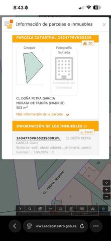 Terreno en Venta en Calle La Dehesa, 1 en Morata de Tajuña