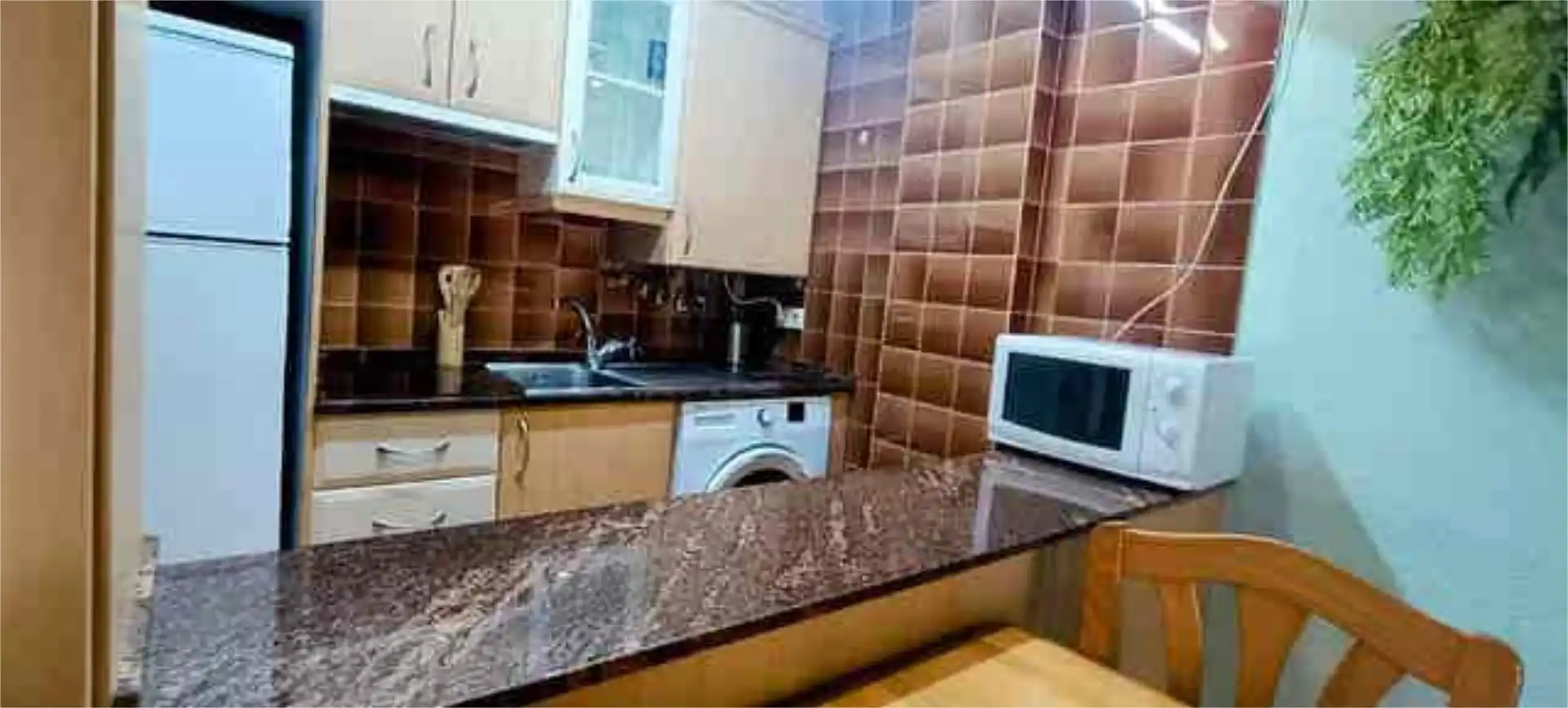 Cocina de Apartamento de alquiler en Salou con Calefacción, Jardín privado y Terraza