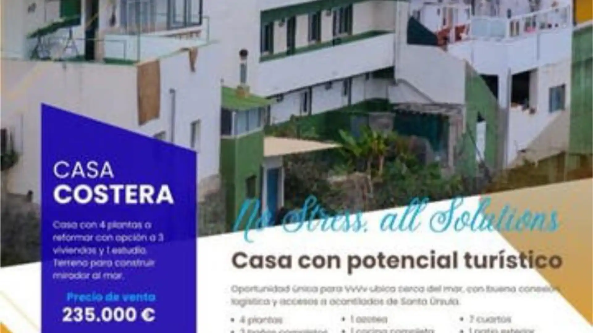 Vista exterior de Casa adosada en venta en Santa Úrsula