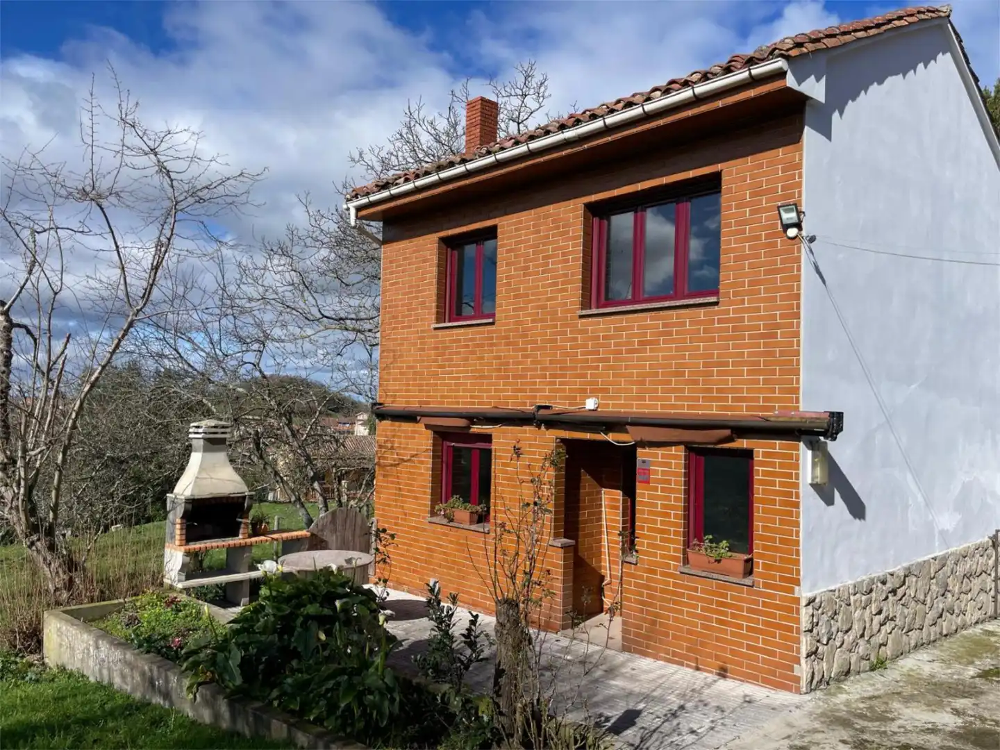 Vista exterior de Finca rústica en venta en Siero con Calefacción, Jardín privado y Parquet