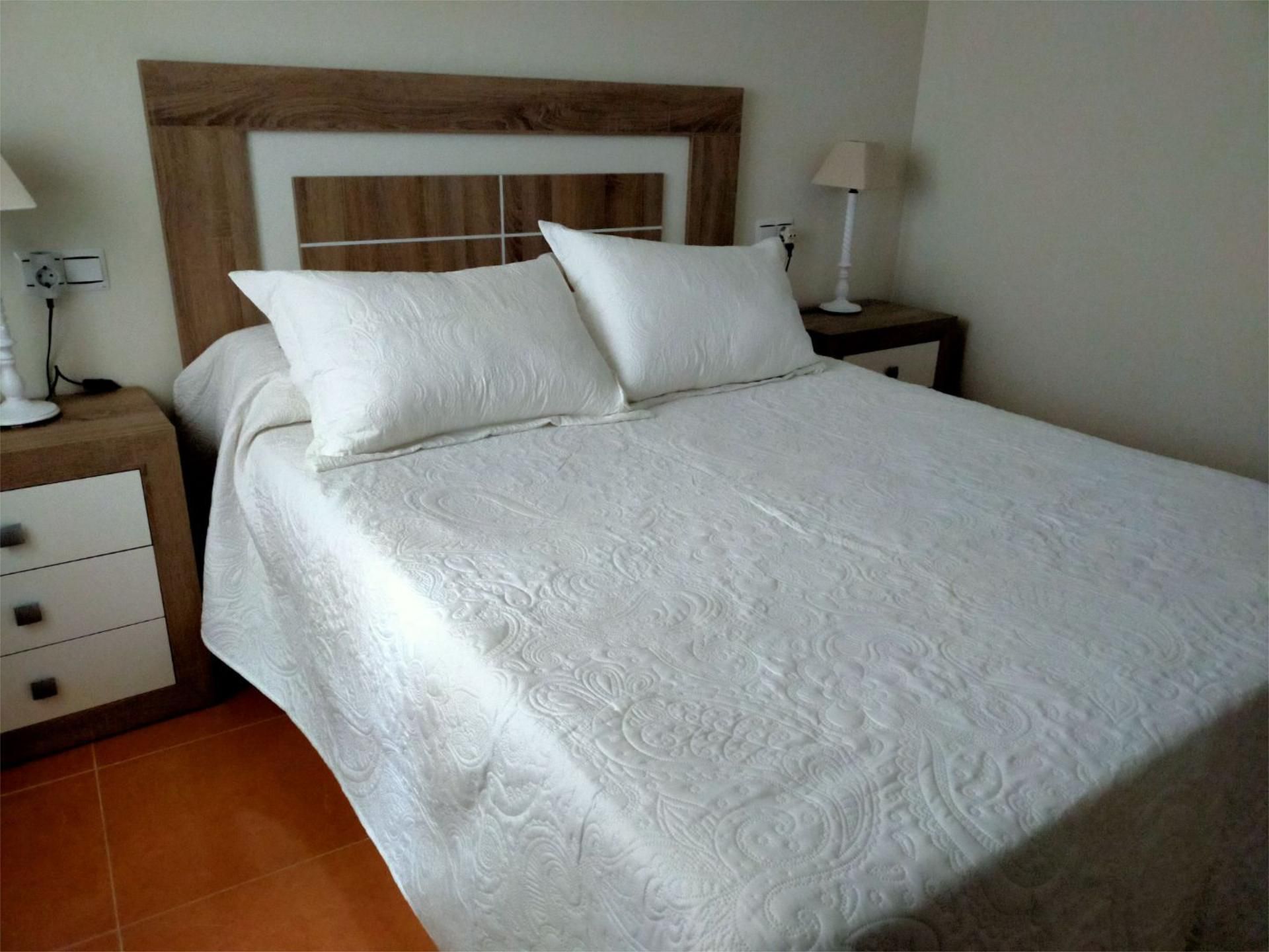Bedroom of Flat for rent in Poio  with Heating, Terrace and Furnished