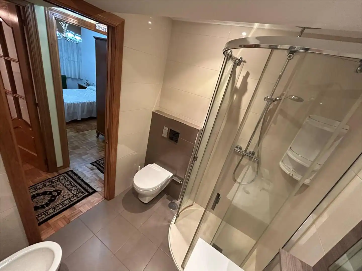 Bathroom of Flat for rent in A Coruña Capital   with Parquet flooring and Furnished