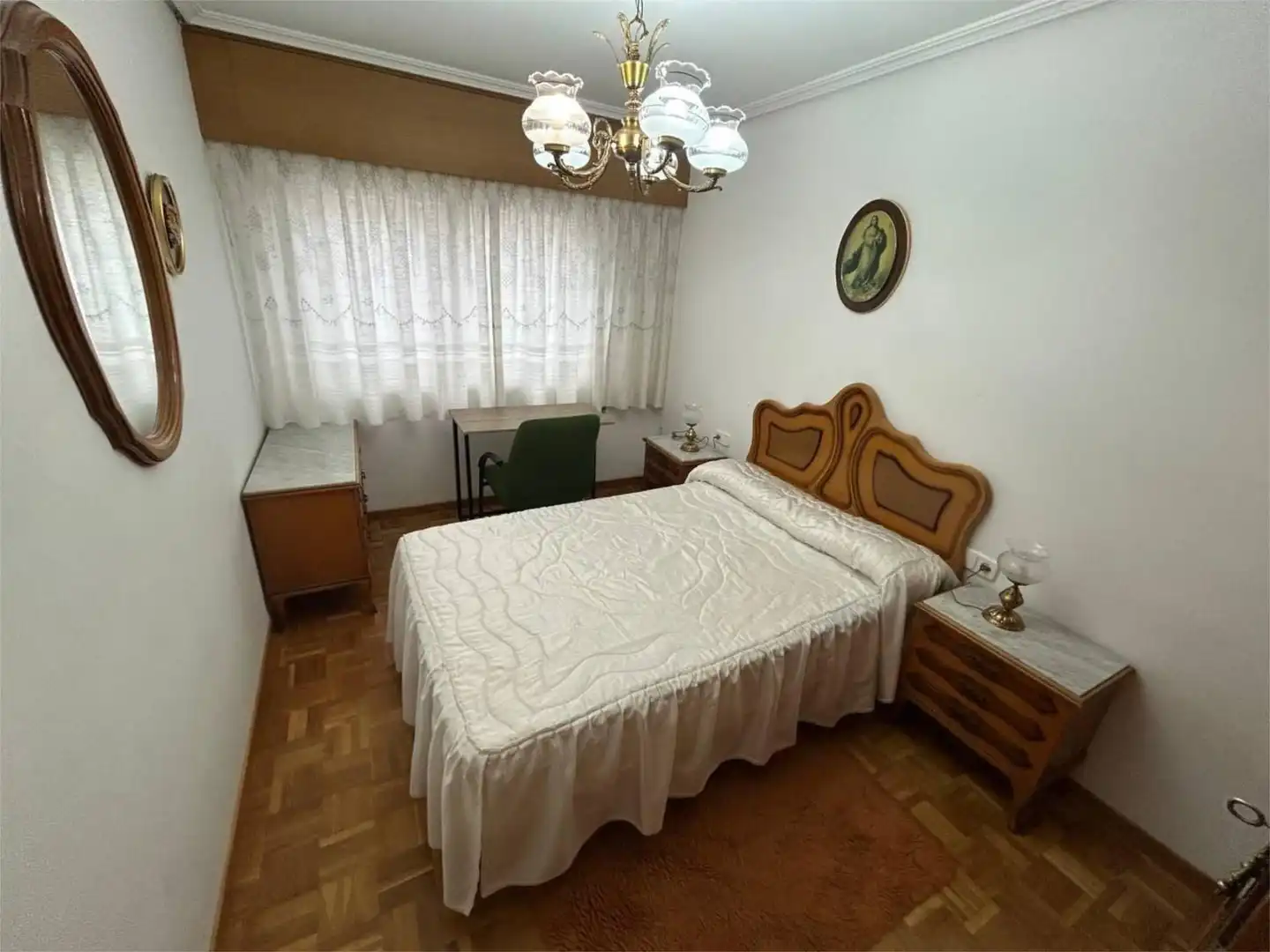 Bedroom of Flat for rent in A Coruña Capital   with Parquet flooring and Furnished
