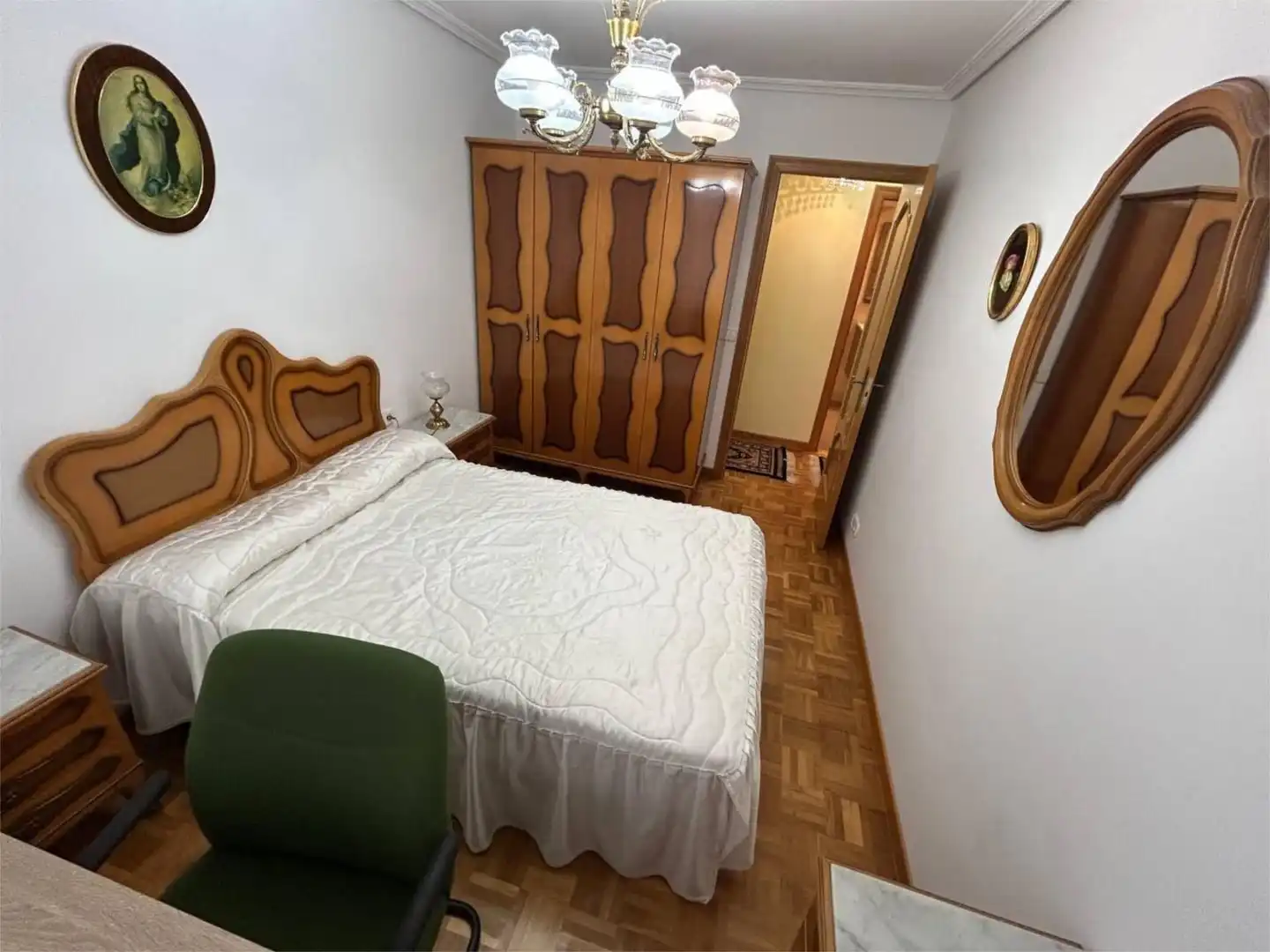 Bedroom of Flat for rent in A Coruña Capital   with Parquet flooring and Furnished