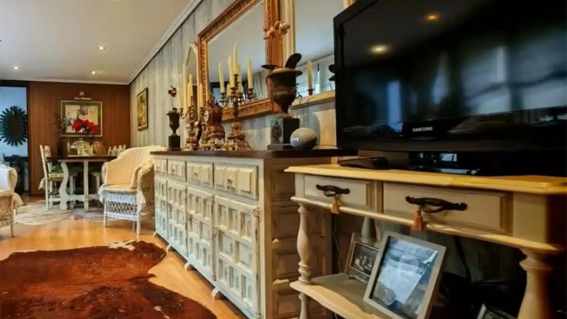 Wohnzimmer von Wohnung zur Miete in Gijón  mit Klimaanlage