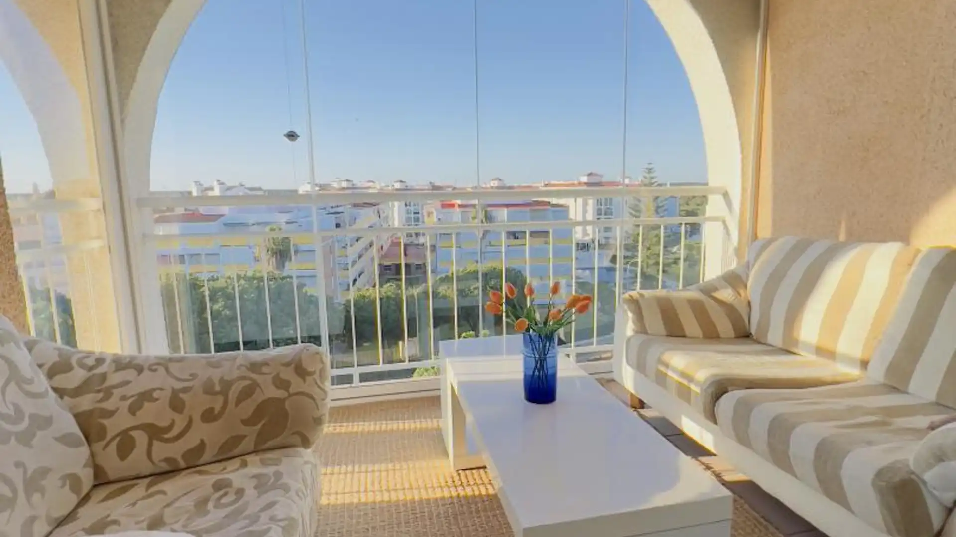 Bedroom of Flat for sale in El Portil  with Air Conditioner, Terrace and Swimming Pool