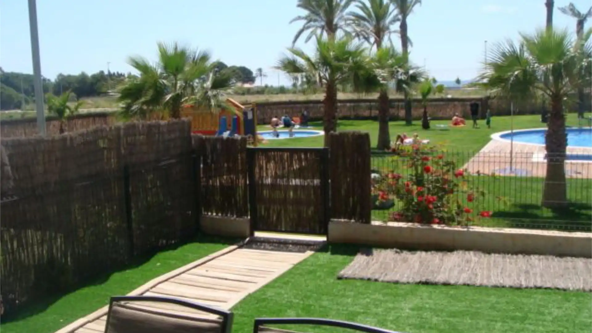 Garten von Wohnung zur Miete in Torredembarra mit Klimaanlage, Heizung und Privatgarten