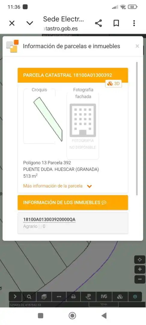 Parking of Land for sale in Huéscar