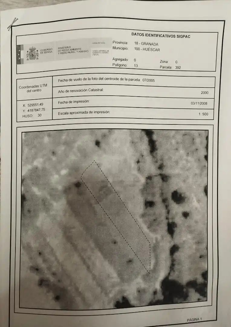 Land for sale in Huéscar