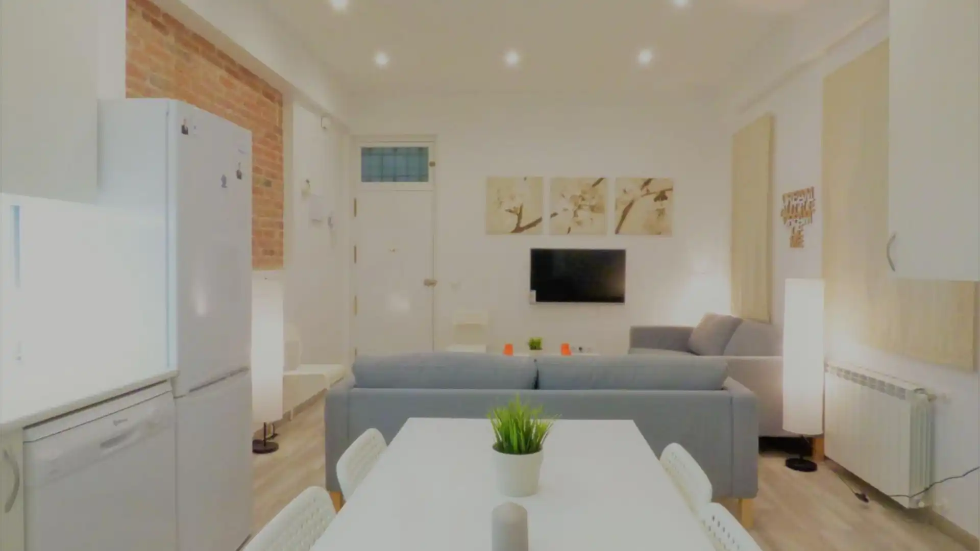 Sala de estar de Piso de alquiler en  Madrid Capital con Calefacción y Amueblado