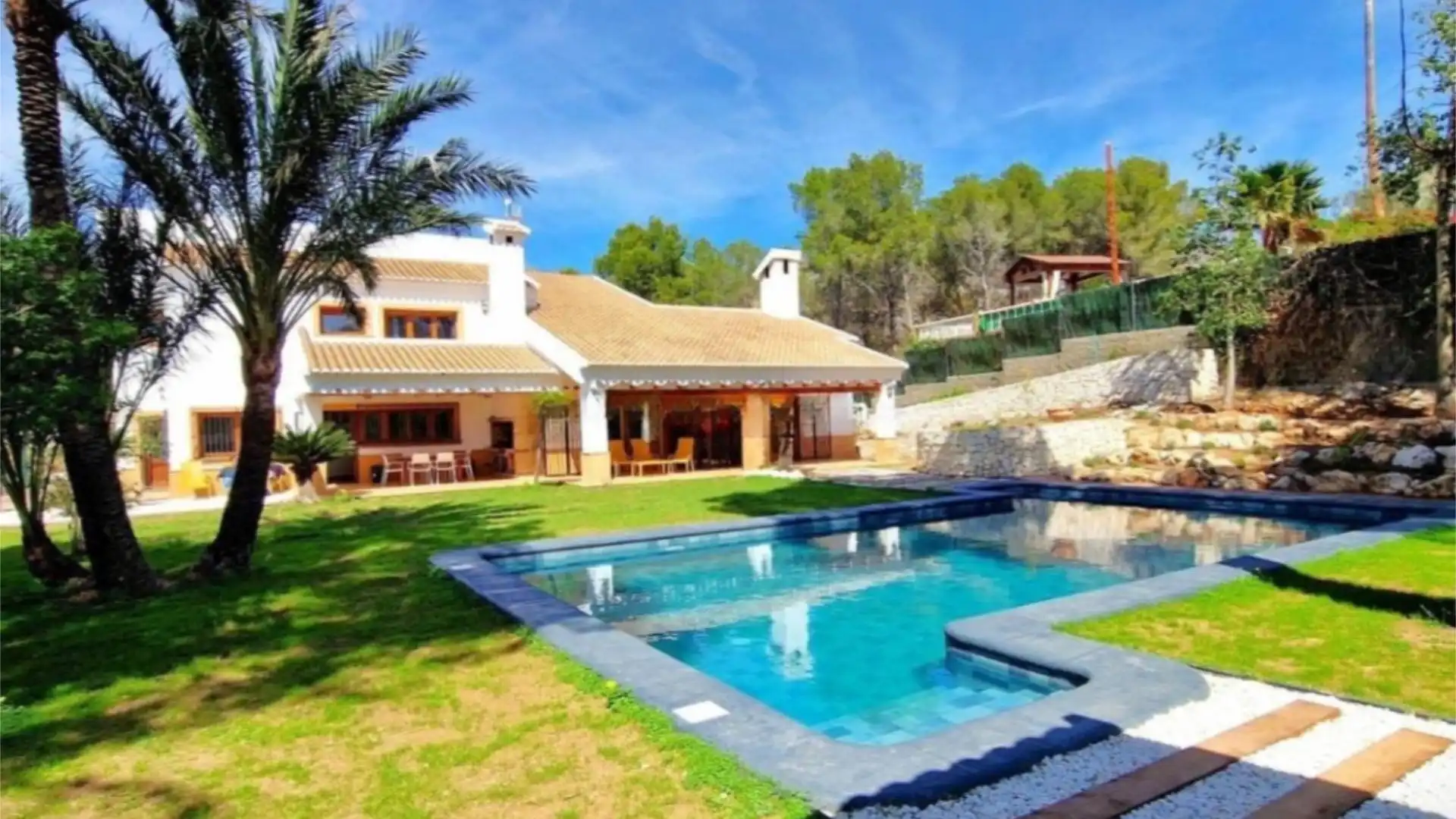 Jardín de Casa o chalet de alquiler en Gandia con Aire acondicionado, Terraza y Piscina