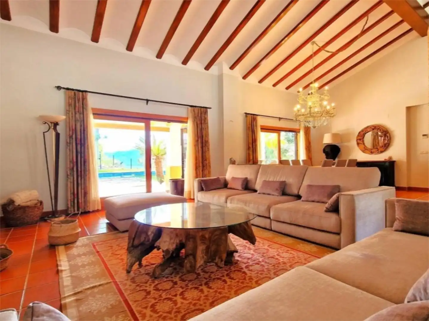 Sala d'estar de Casa o xalet de lloguer en Gandia amb Aire condicionat, Calefacció i Jardí privat