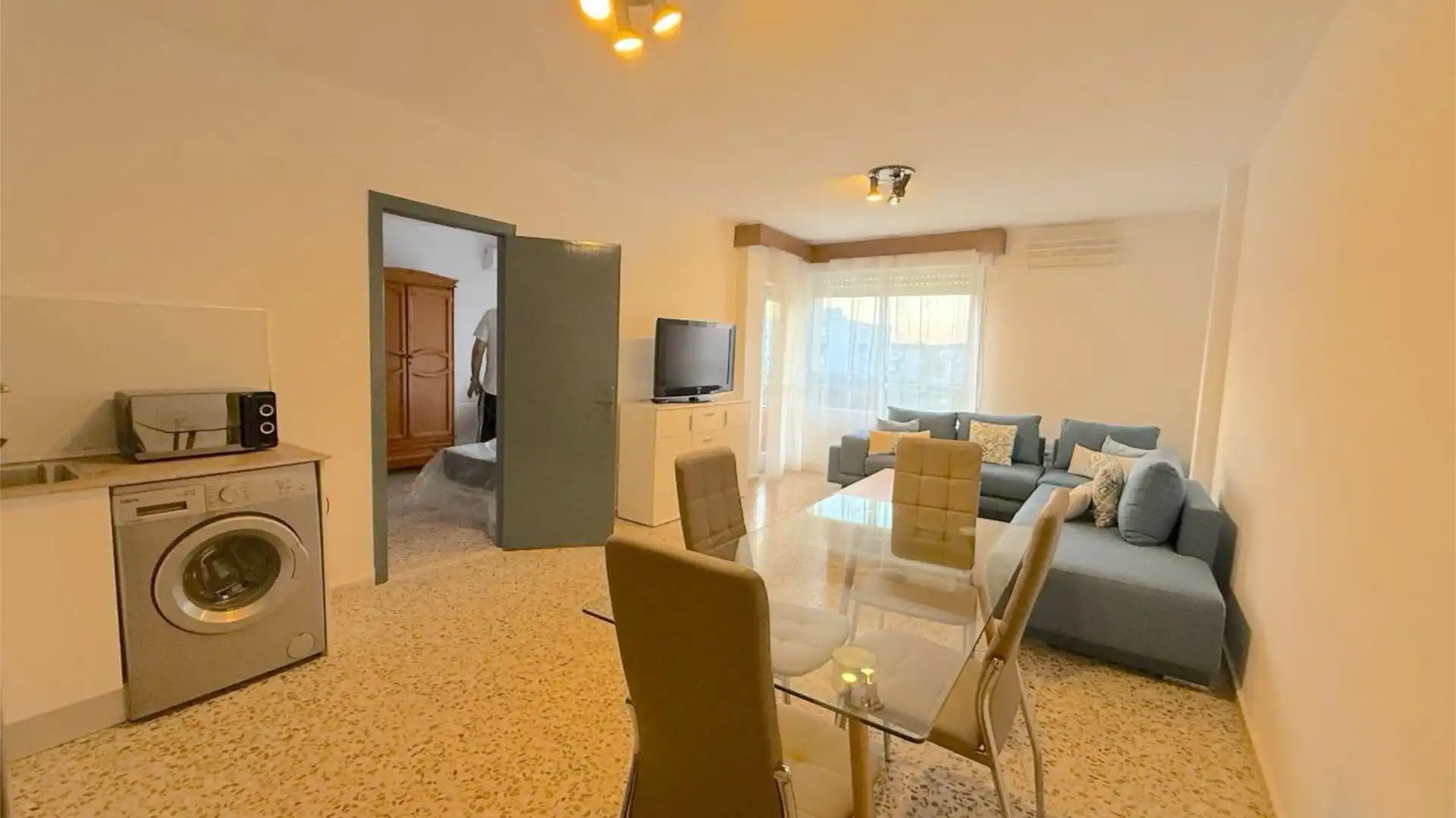 Sala de estar de Piso de alquiler en Mérida con Aire acondicionado y Amueblado