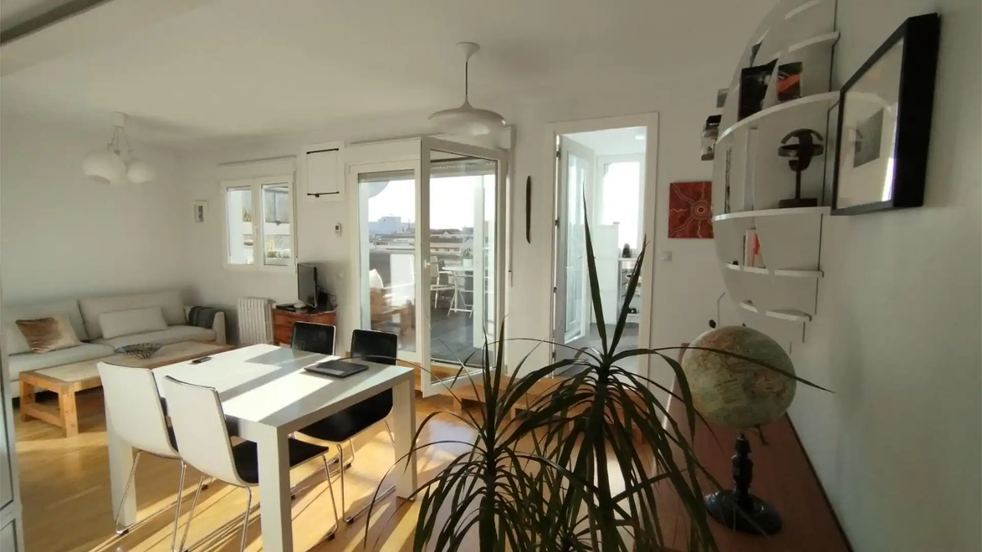 Sala de estar de Ático en venta en  Madrid Capital con Aire acondicionado y Terraza