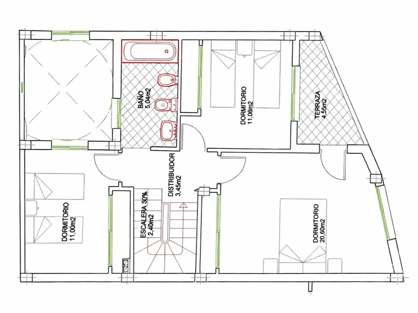 Einfamilien-Reihenhaus zum Verkauf in Calle Encina, 11, Centro Einfamilien-Reihenhaus zum Verkauf in Fuente Álamo de Murcia mit Terrasse und Balkon