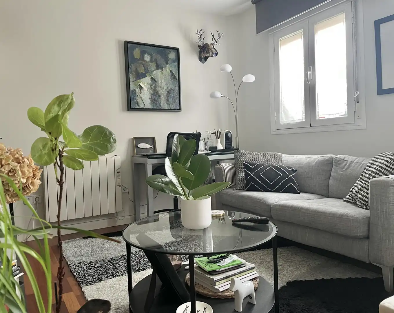 Living room of Flat for sale in  Madrid Capital  with Air Conditioner and Heating