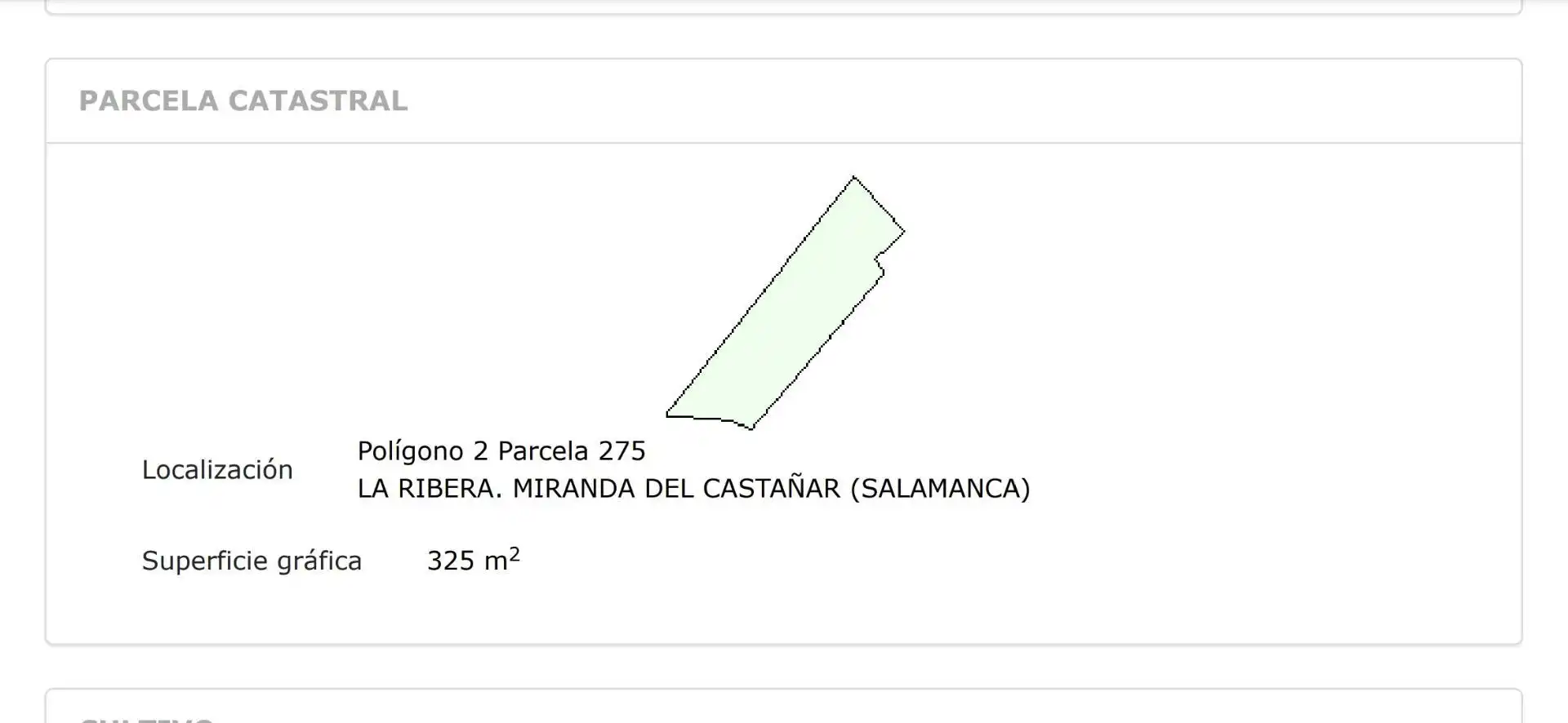 Land for sale in Miranda del Castañar