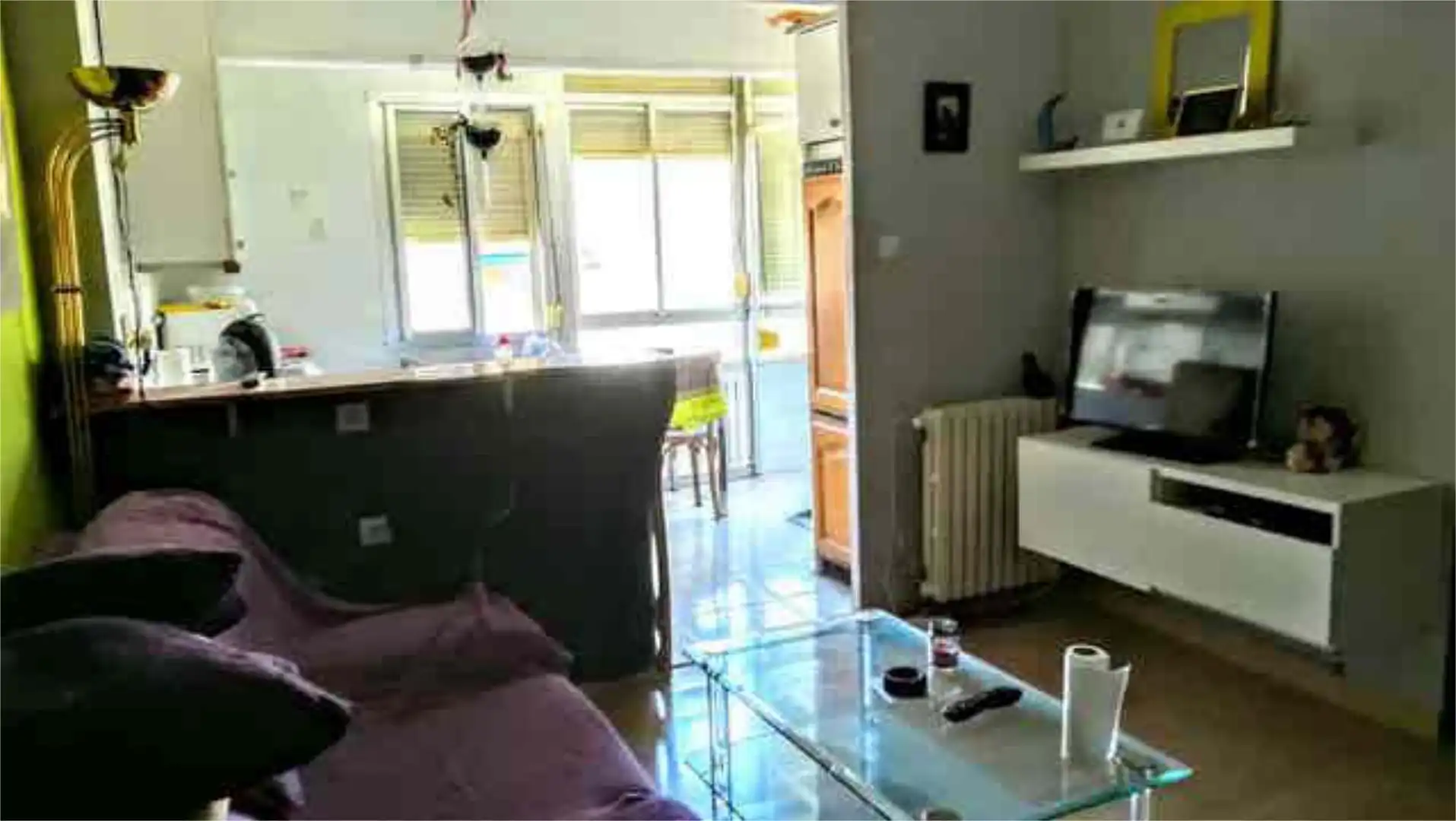 Sala de estar de Piso en venta en Huesca