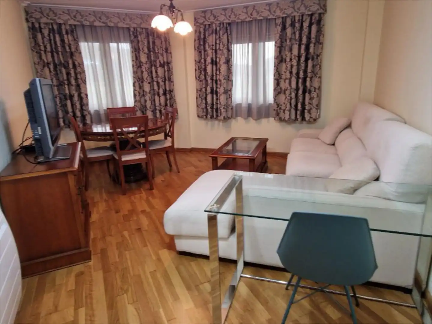 Wohnzimmer von Wohnung zum Verkauf in Cedeira mit Heizung, Parkett und Möbliert