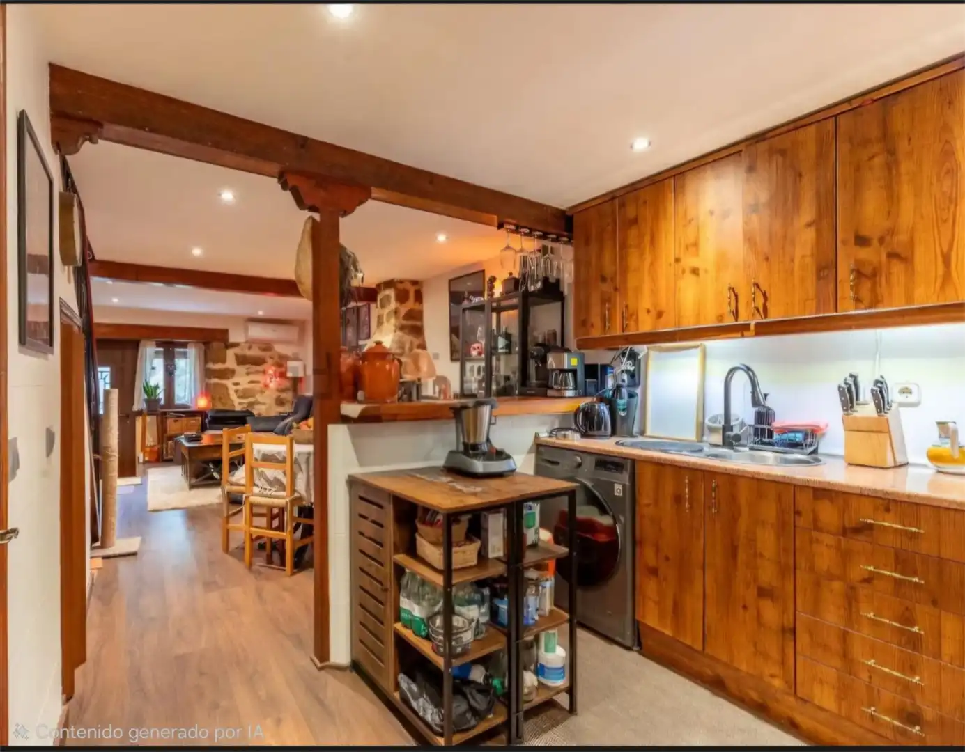 Casa o chalet en venta en Calle de la Fuente, 33, Valverde de la Vera Cocina de Casa o chalet en venta en Valverde de la Vera con Aire acondicionado, Calefacción y Parquet