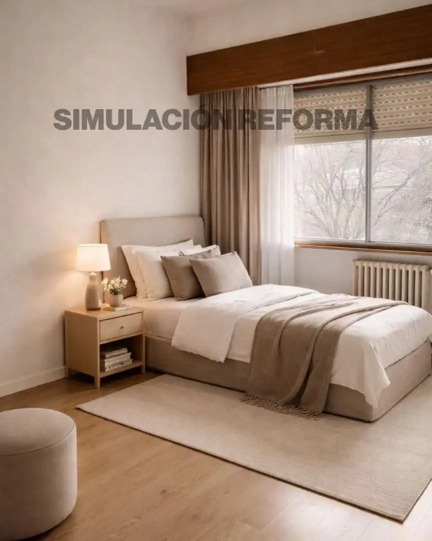 Attic for sale in Avenida de Pío XII, 94, Castilla Bedroom of Attic for sale in Madrid Capital with Air Conditioner, Terrace and Swimming Pool