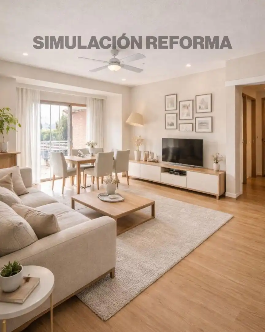 Attic for sale in Avenida de Pío XII, 94, Castilla Living room of Attic for sale in Madrid Capital with Air Conditioner, Terrace and Swimming Pool