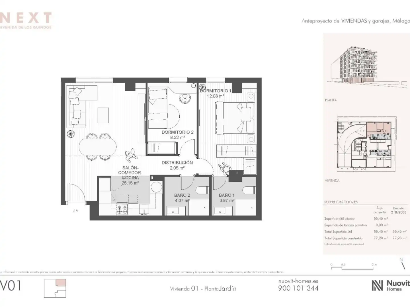 Flat for sale in Calle Menorca, 7, Los Guindos - Parque Mediterráneo - Santa Paula Flat for sale in Málaga with Air Conditioner, Heating and Parquet flooring