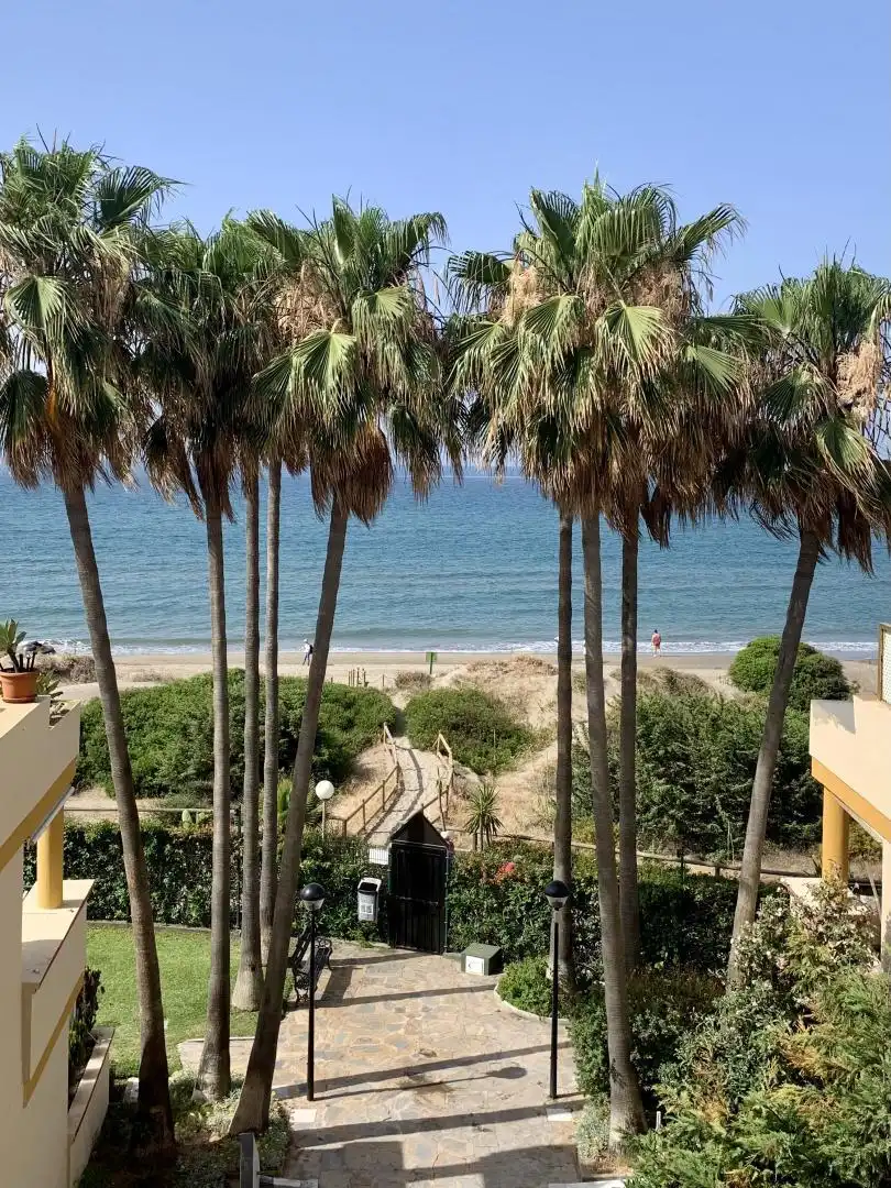 Flat for sale in Urbanizacion Jardines Golondrinas, 18, Romana Playa Exterior view of Flat for sale in Marbella with Air Conditioner, Terrace and Swimming Pool