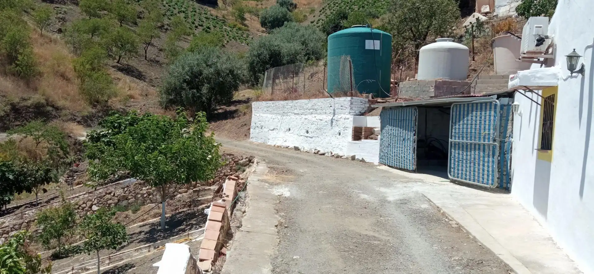 Exterior view of Detached homes for sale in Almáchar  with Air Conditioner, Heating and Terrace