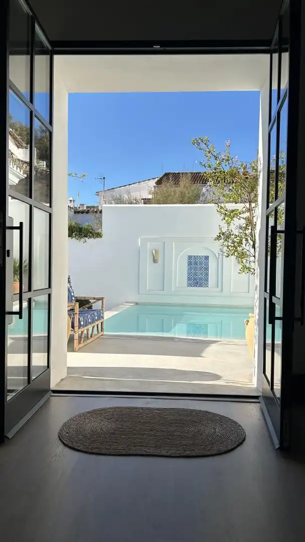 Piscina de Casa o chalet de alquiler en Jimena de la Frontera con Aire acondicionado, Calefacción y Jardín privado