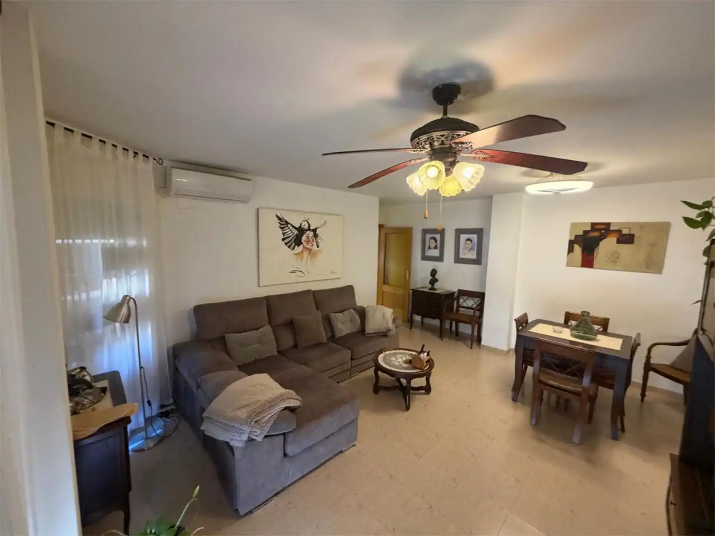 Living room of Flat for sale in Dénia  with Air Conditioner, Terrace and Balcony