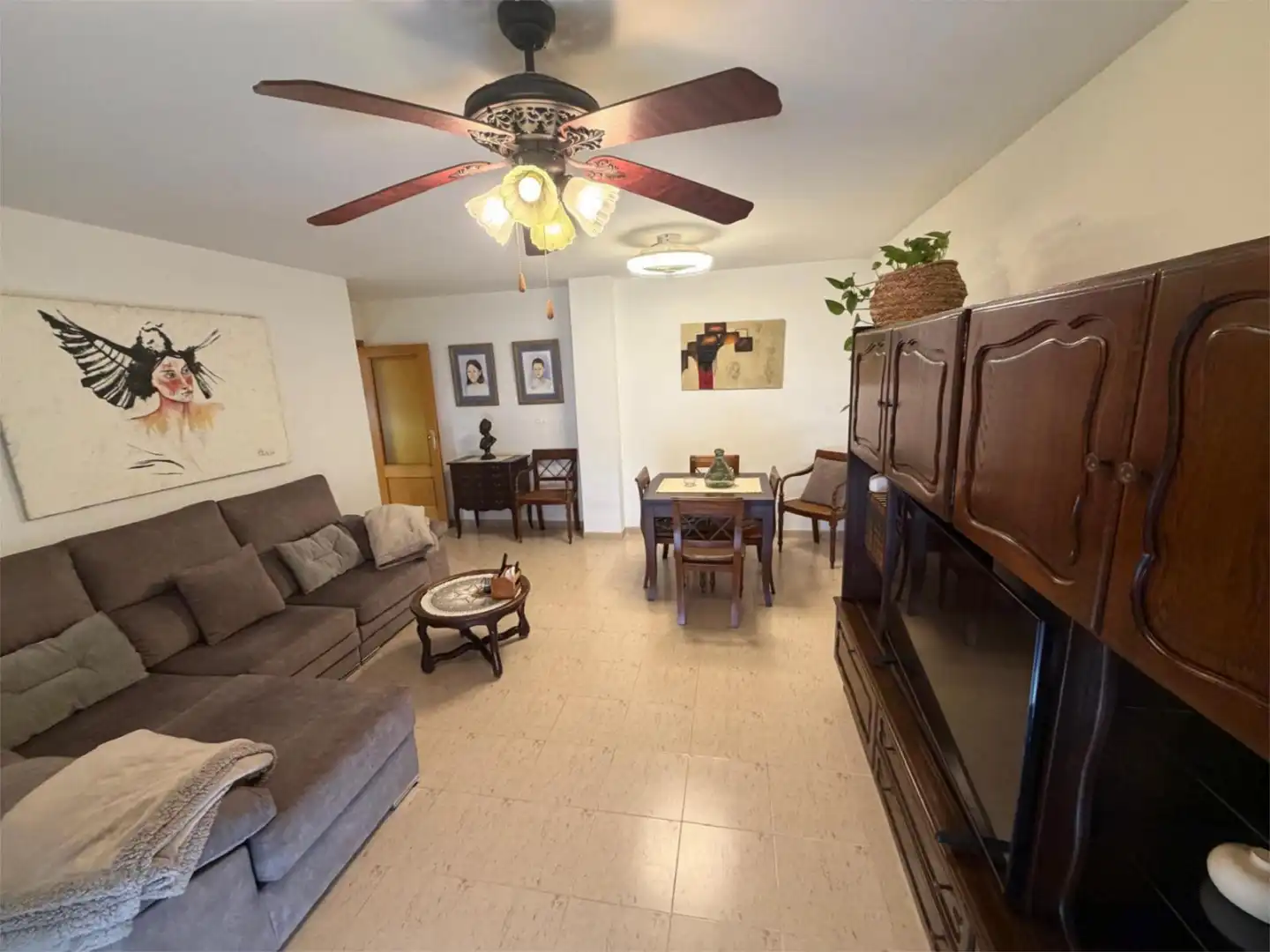 Living room of Flat for sale in Dénia  with Air Conditioner, Terrace and Balcony