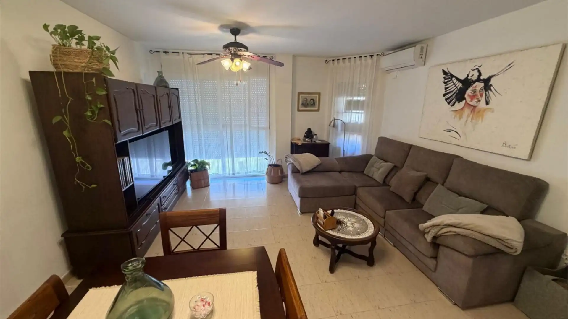 Flat for sale in Avenida Miguel Hernández, 55, Centro Urbano Living room of Flat for sale in Dénia with Air Conditioner, Terrace and Balcony