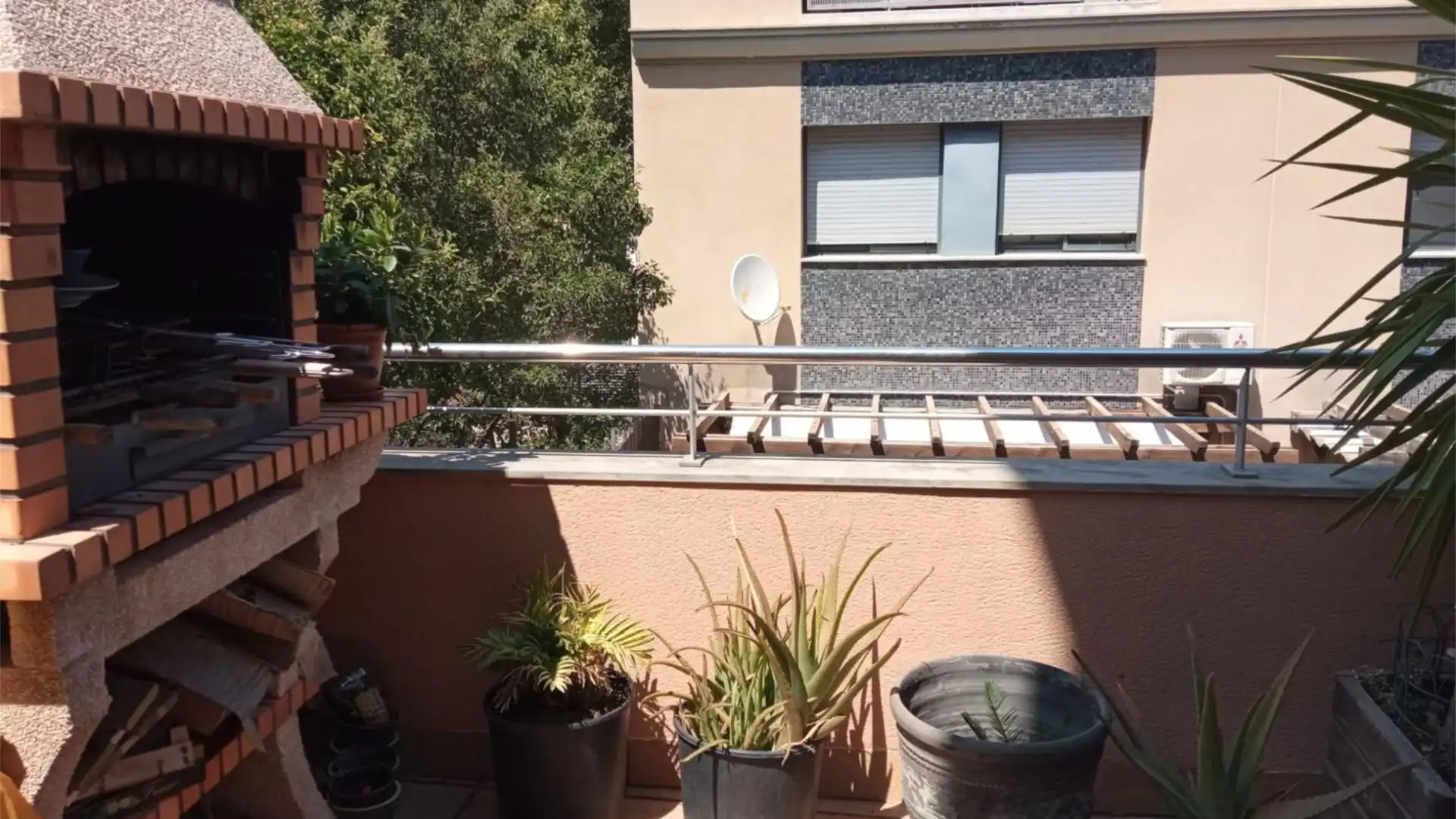 Balcony of Single-family semi-detached for share in Vallirana  with Heating, Parquet flooring and Terrace