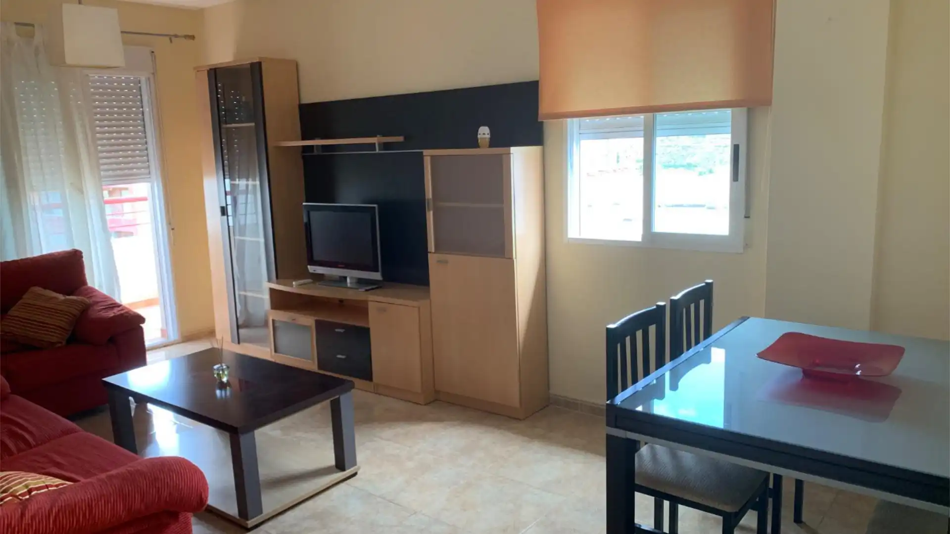 Living room of Flat for sale in Olula del Río  with Air Conditioner, Terrace and Furnished