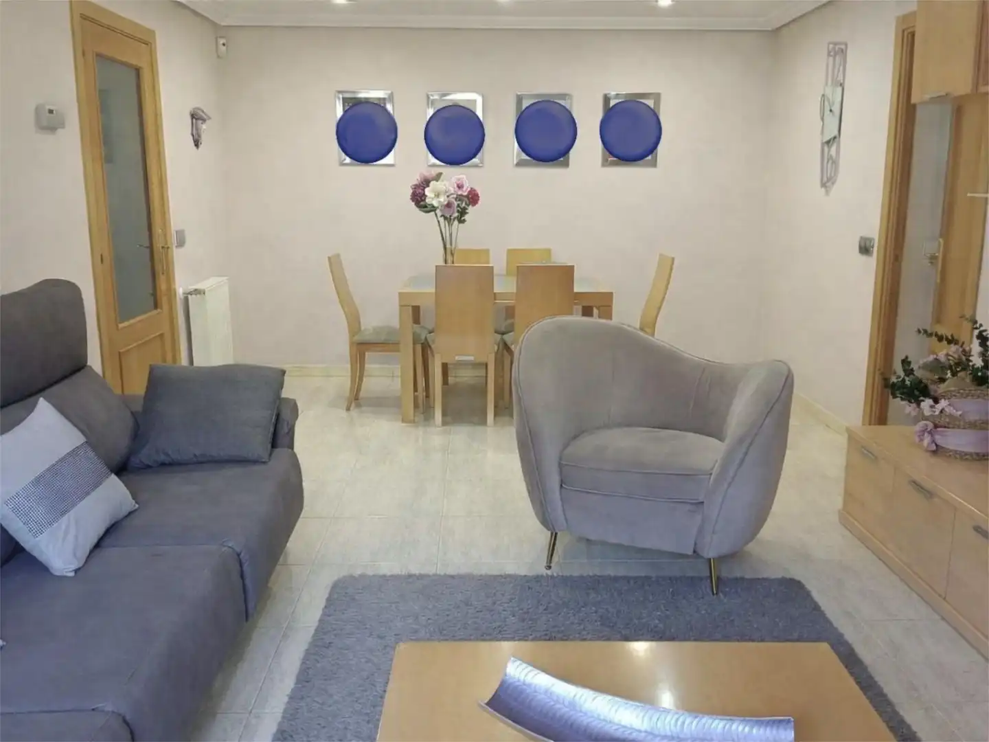 Flat for sale in Calle del Doctor Marañón, 4, Mejorada del Campo Dining room of Flat for sale in Mejorada del Campo with Air Conditioner, Terrace and Swimming Pool