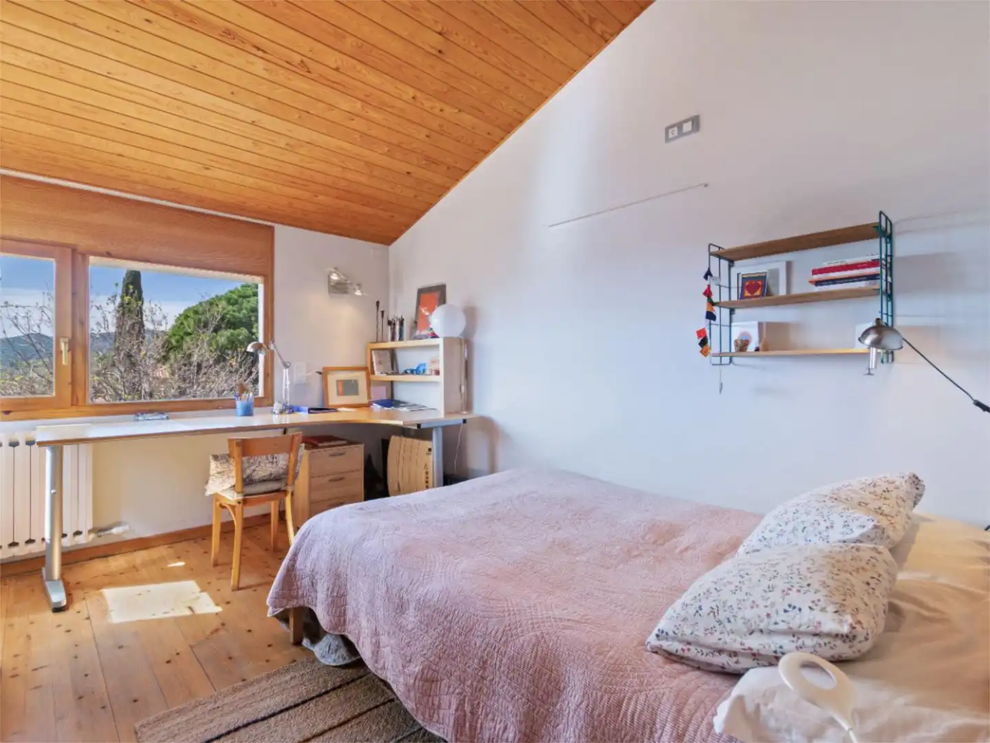 Wohnung zum Verkauf in Carrer Andreu Dameson, 4, Can Violí - Can Poi del Bosc Schlafzimmer von Wohnung zum Verkauf in La Garriga mit Heizung, Privatgarten und Parkett