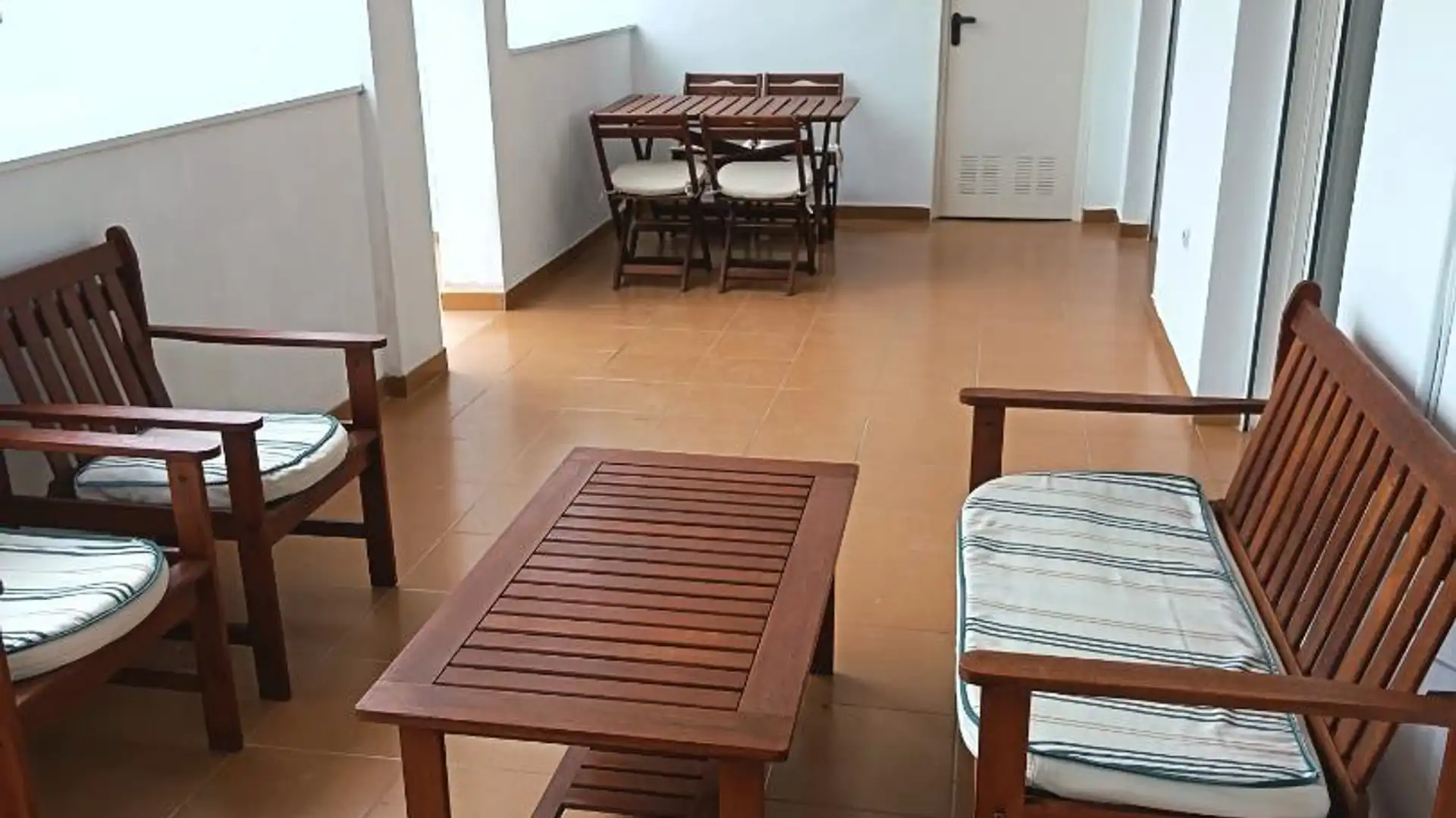 Terraza de Piso de alquiler en  Murcia Capital con Aire acondicionado, Terraza y Amueblado