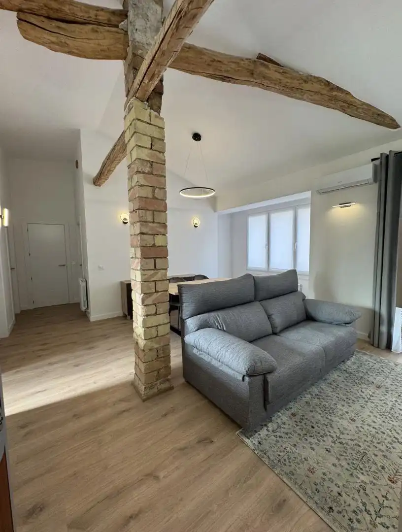 Sala de estar de Piso de alquiler en  Logroño con Aire acondicionado, Calefacción y Parquet