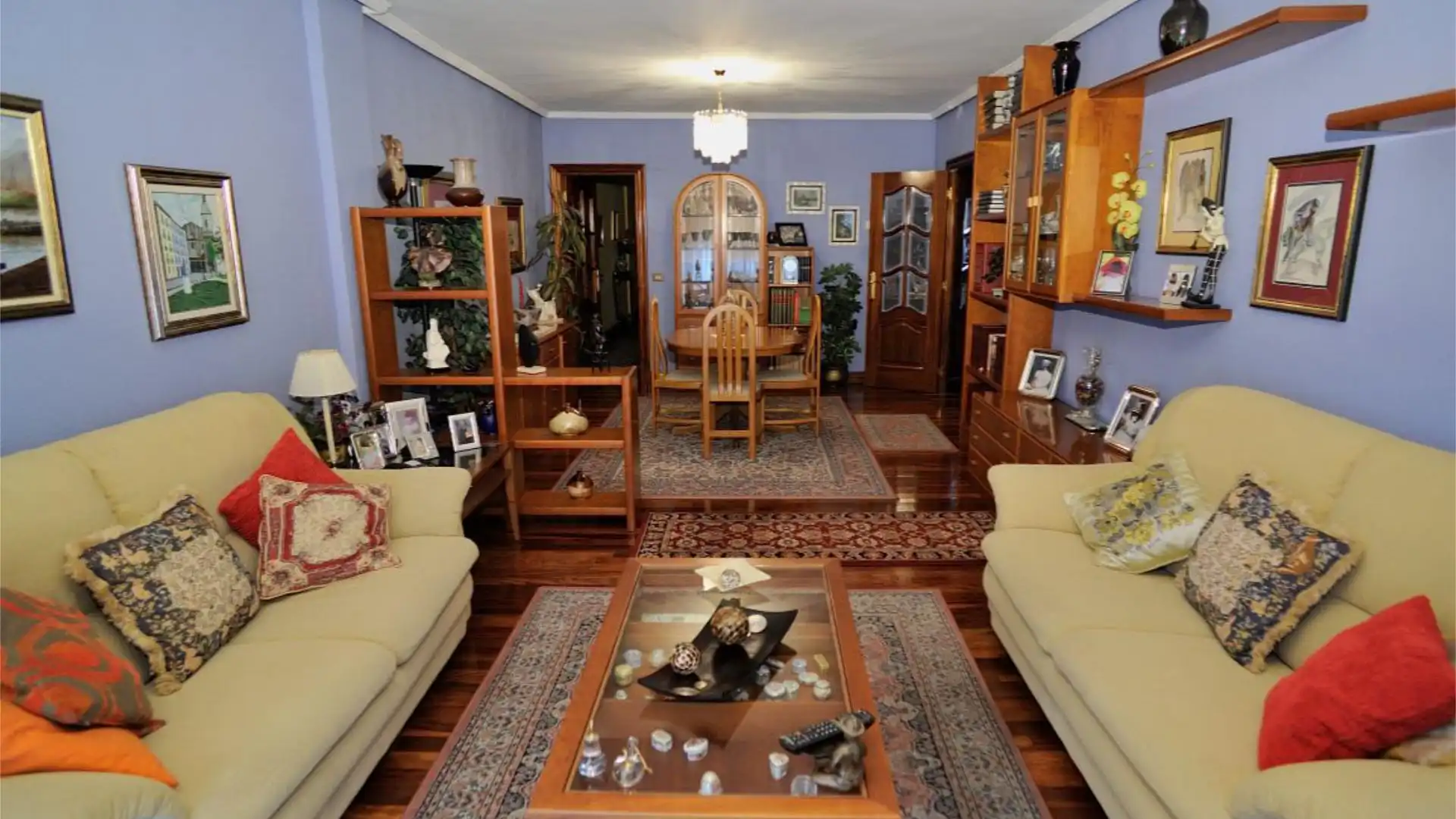 Sala de estar de Piso en venta en Getxo  con Calefacción, Terraza y Parking comunitario