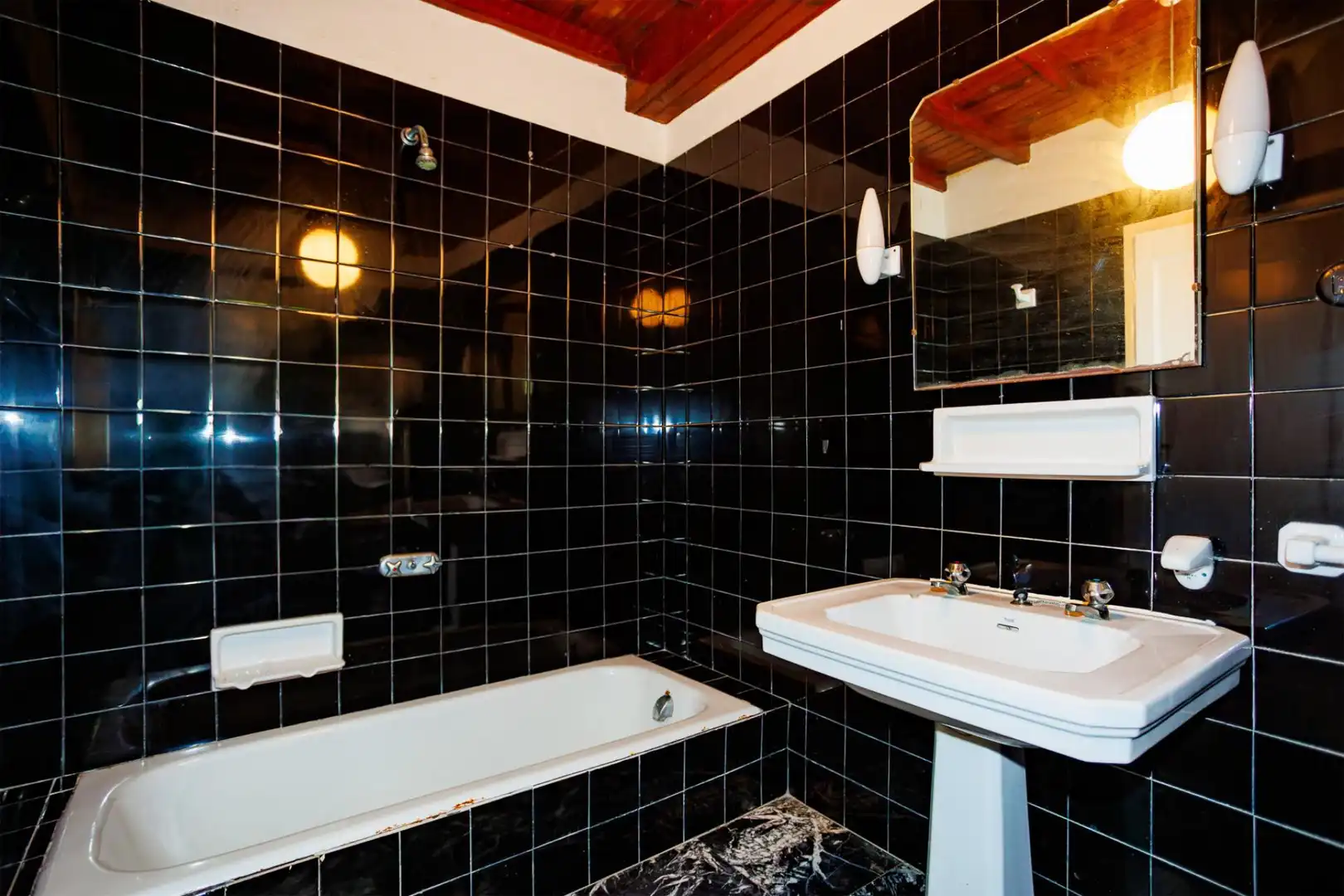 Baño de Casa o chalet en venta en Sanxenxo con Jardín privado, Parquet y Trastero