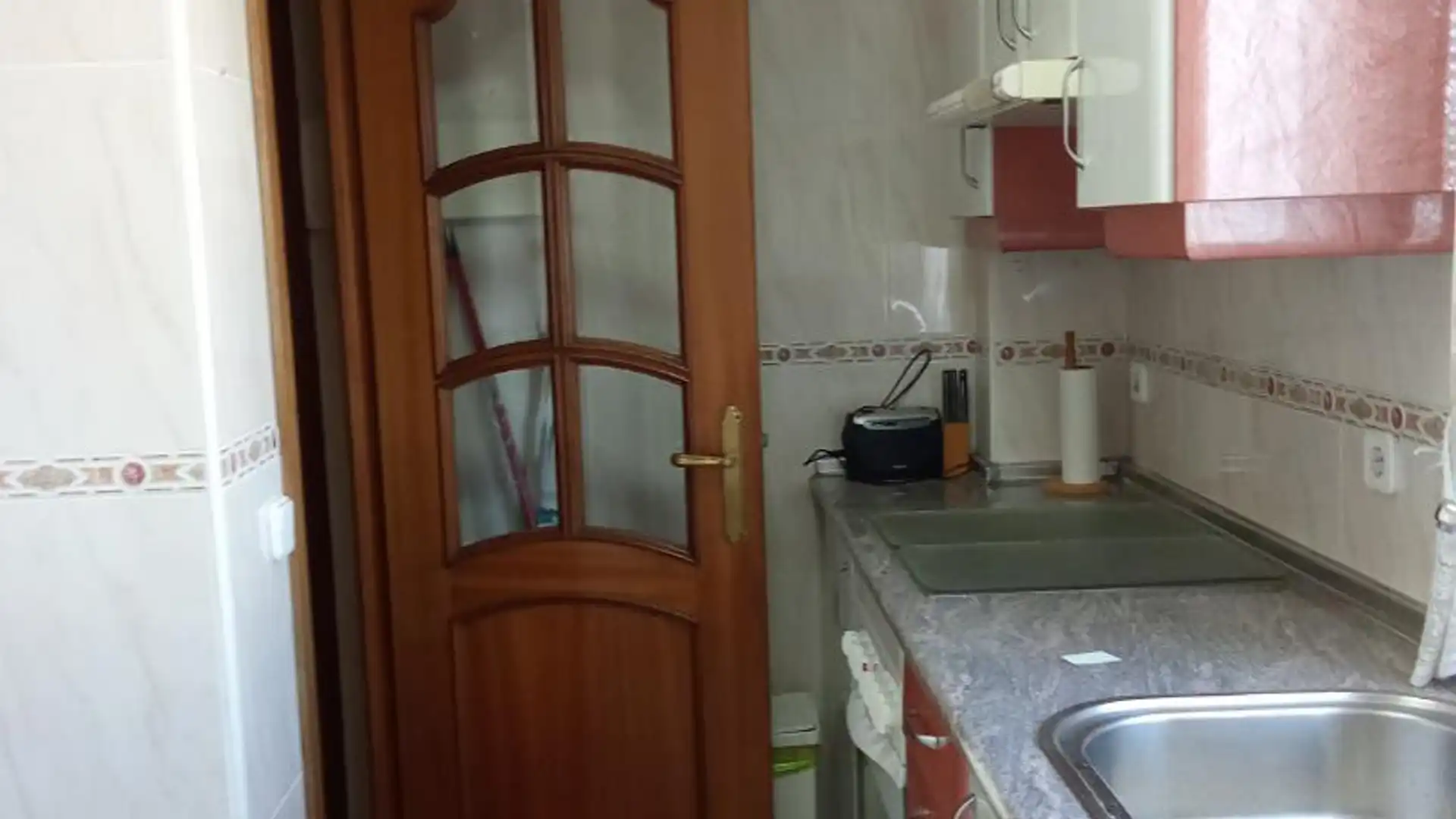 Kitchen of Flat for sale in  Madrid Capital  with Heating, Parquet flooring and Terrace