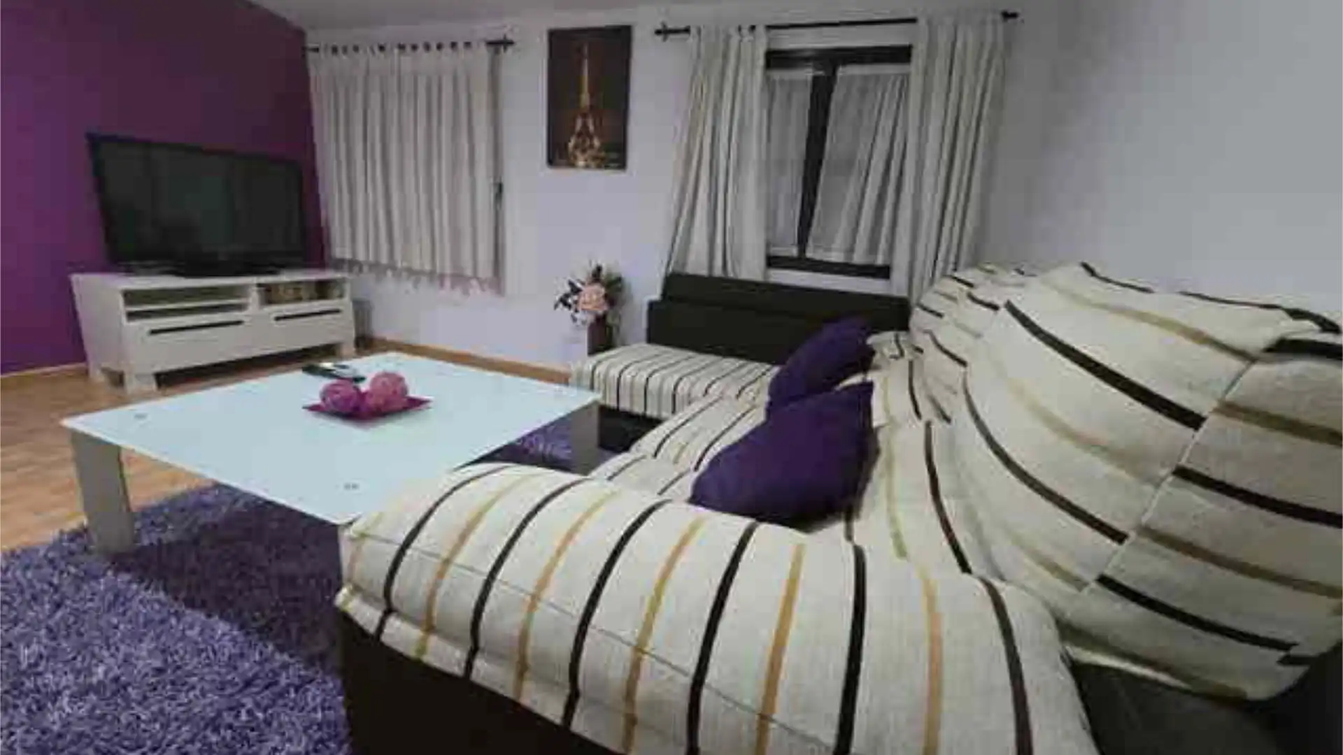 Living room of Flat for rent in La Luisiana  with Heating, Terrace and Furnished