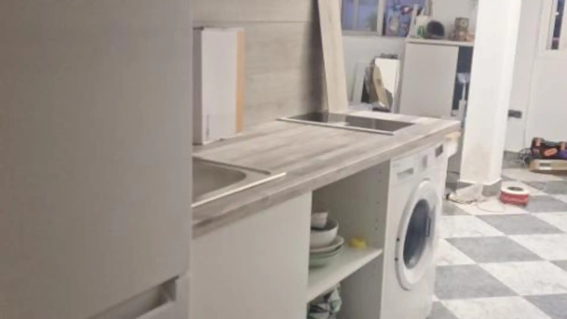 Cuina de Pis de lloguer en Málaga Capital amb Aire condicionat, Calefacció i Moblat